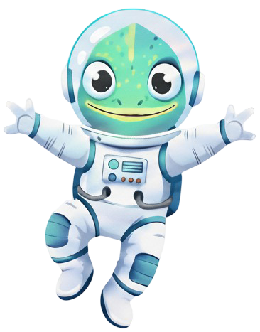 Chameleon mascot representing adaptability in web design