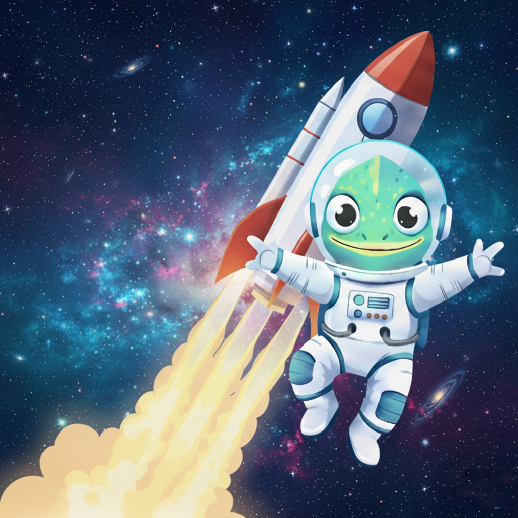 Rocket Lizard mascot representing fast website development